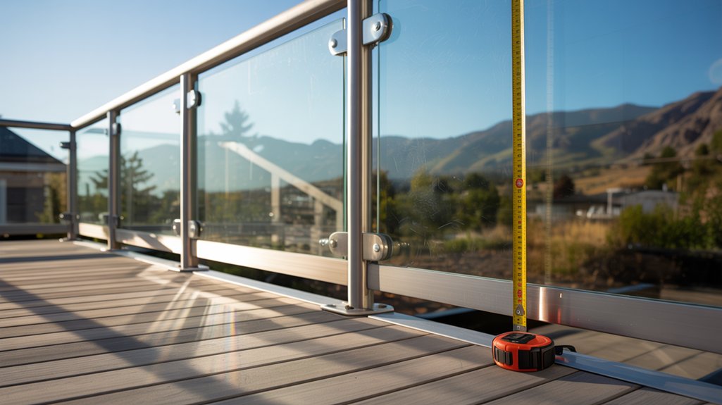 glass railings deck code denver