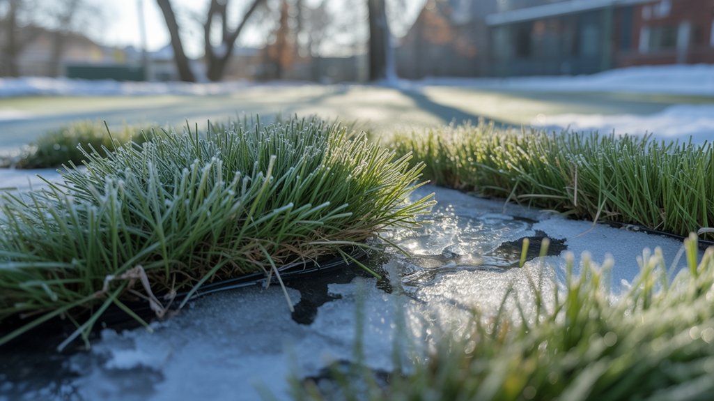 artificial grass winter resilience
